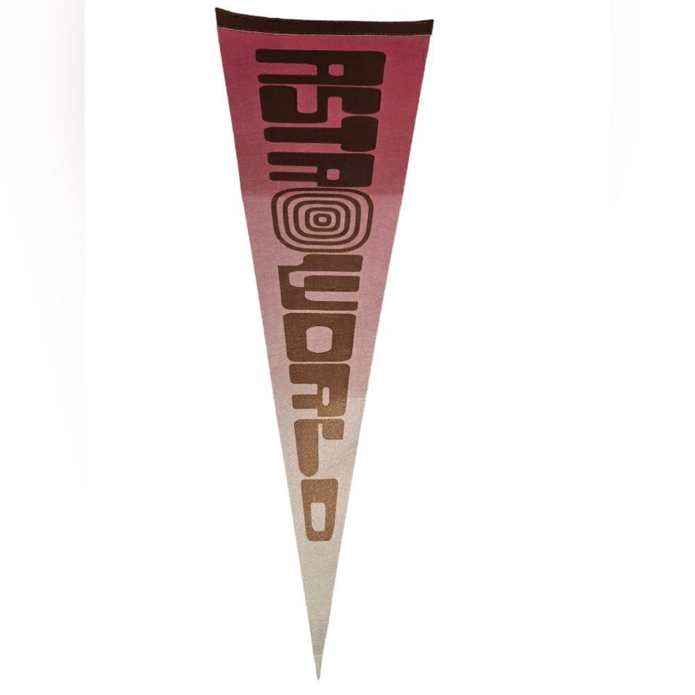 Astro World Travis Scott Pennant Flag Tour Merch